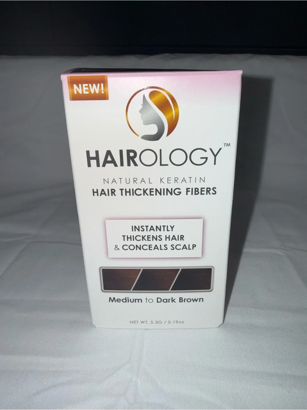 Natural Keratin Hair Thickening Fibers - Medium to Dark Brown- SEALED